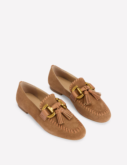 Iris Loafer mit Trensendetail-Hellbraun