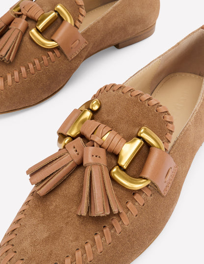 Iris Loafer mit Trensendetail-Hellbraun