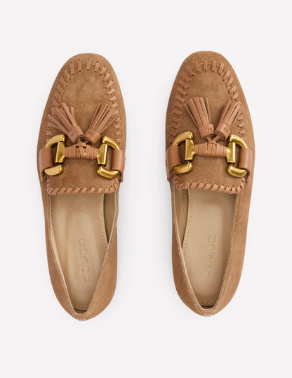 Iris Loafer mit Trensendetail-Hellbraun