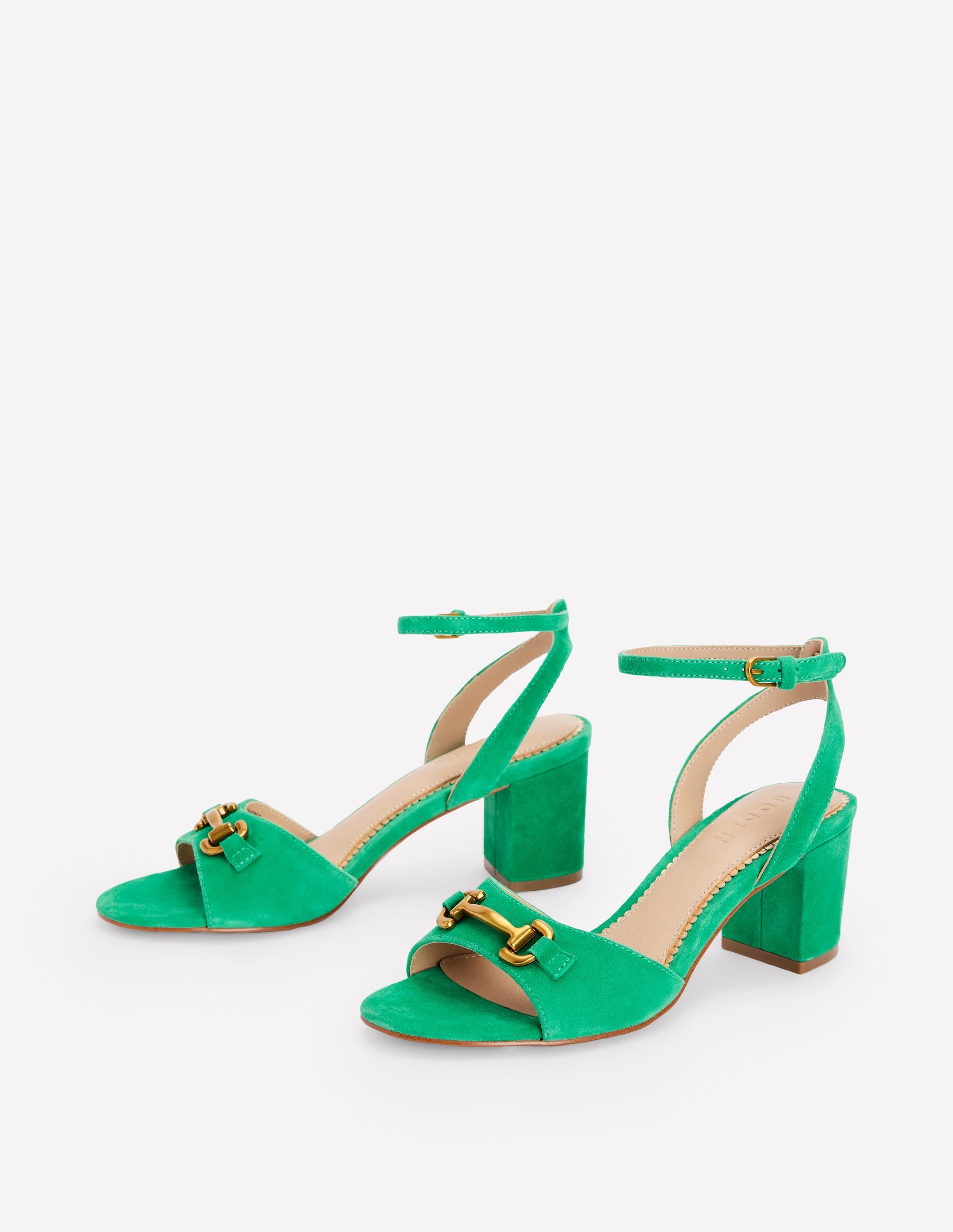 Iris Sandalen mit Trensendetail und Blockabsatz-Grünes Tamburin - Image 3