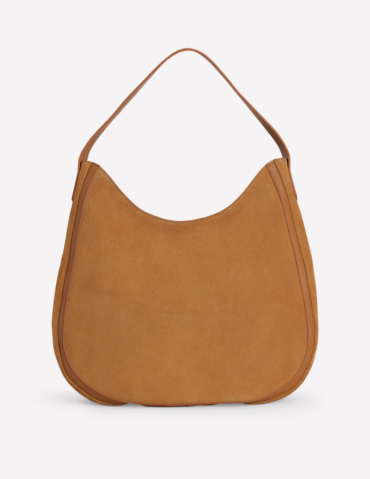 Sac besace en daim-Fauve