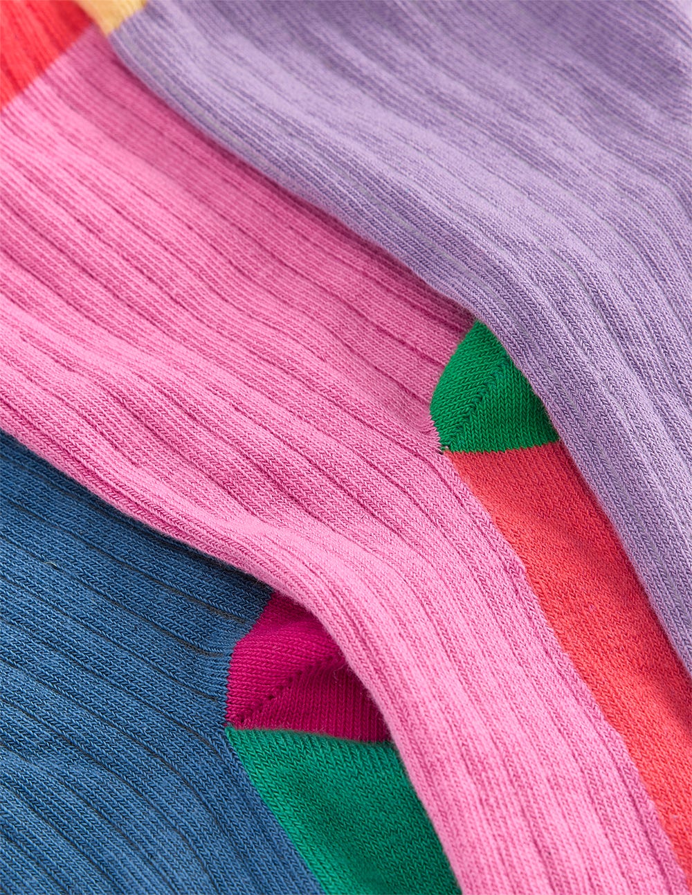 Socken in Blockfarben-Bunt