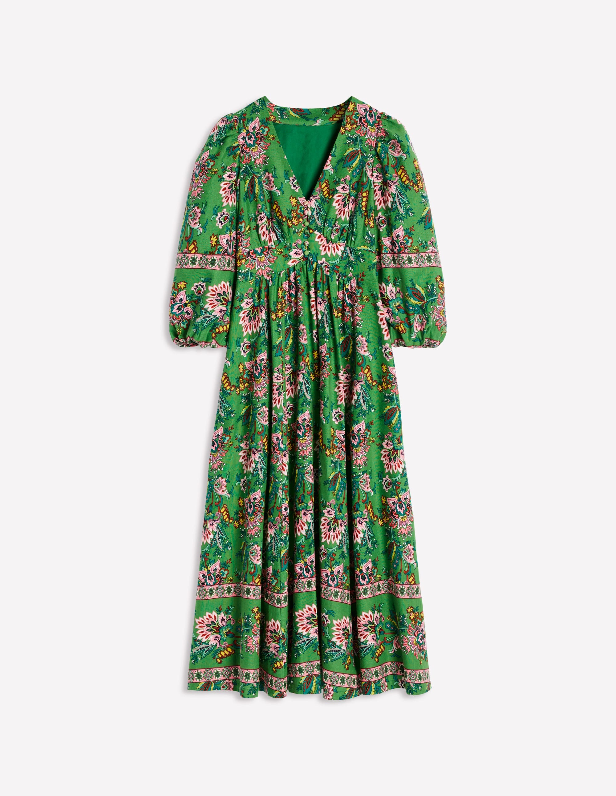 Lola Blouson-Maxikleid-Grün, Botanische Terrasse - Image 7