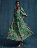 Lola Blouson-Maxikleid-Grün, Botanische Terrasse
