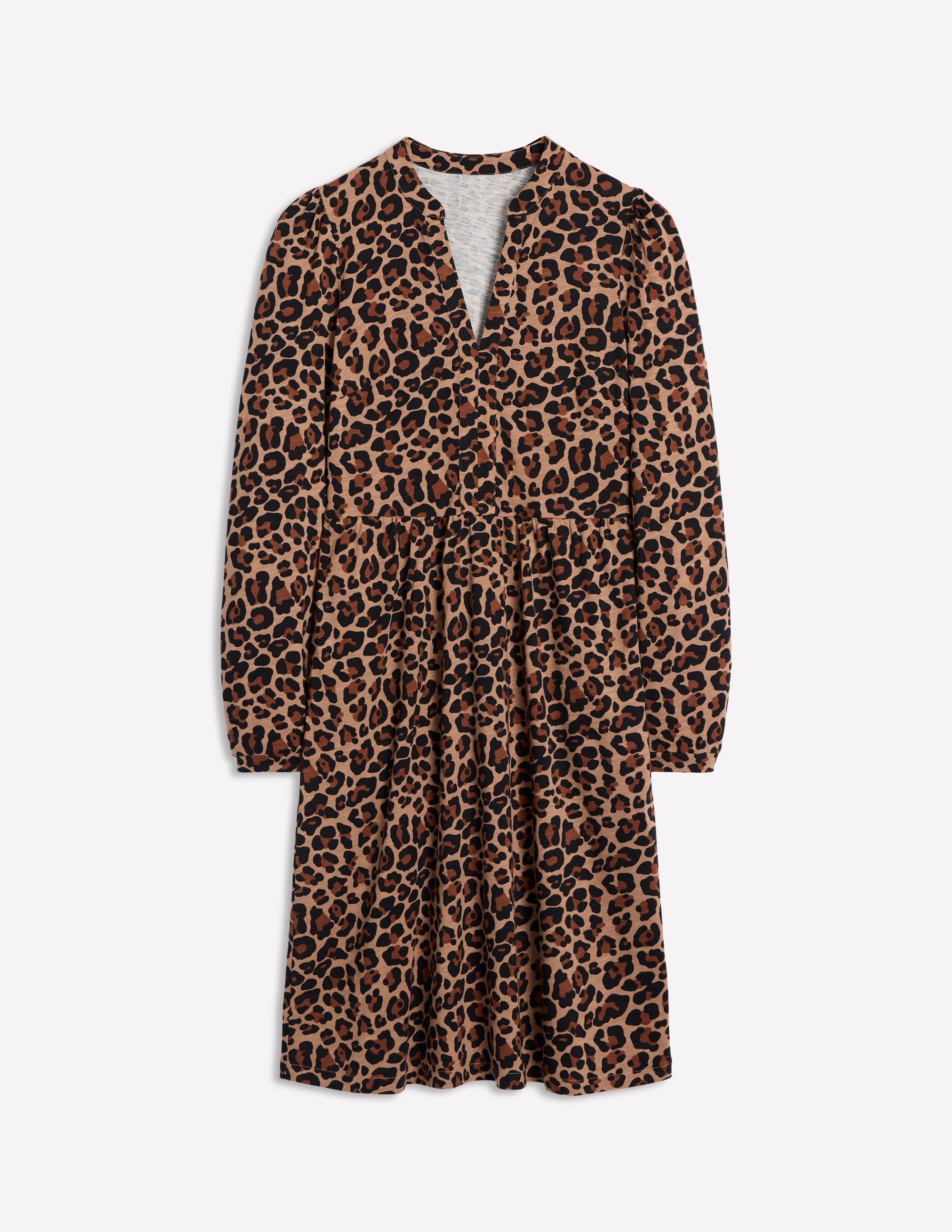 Robe décontractée Naomi en jersey-Camel, Motif Cheetah Pop - Image 5