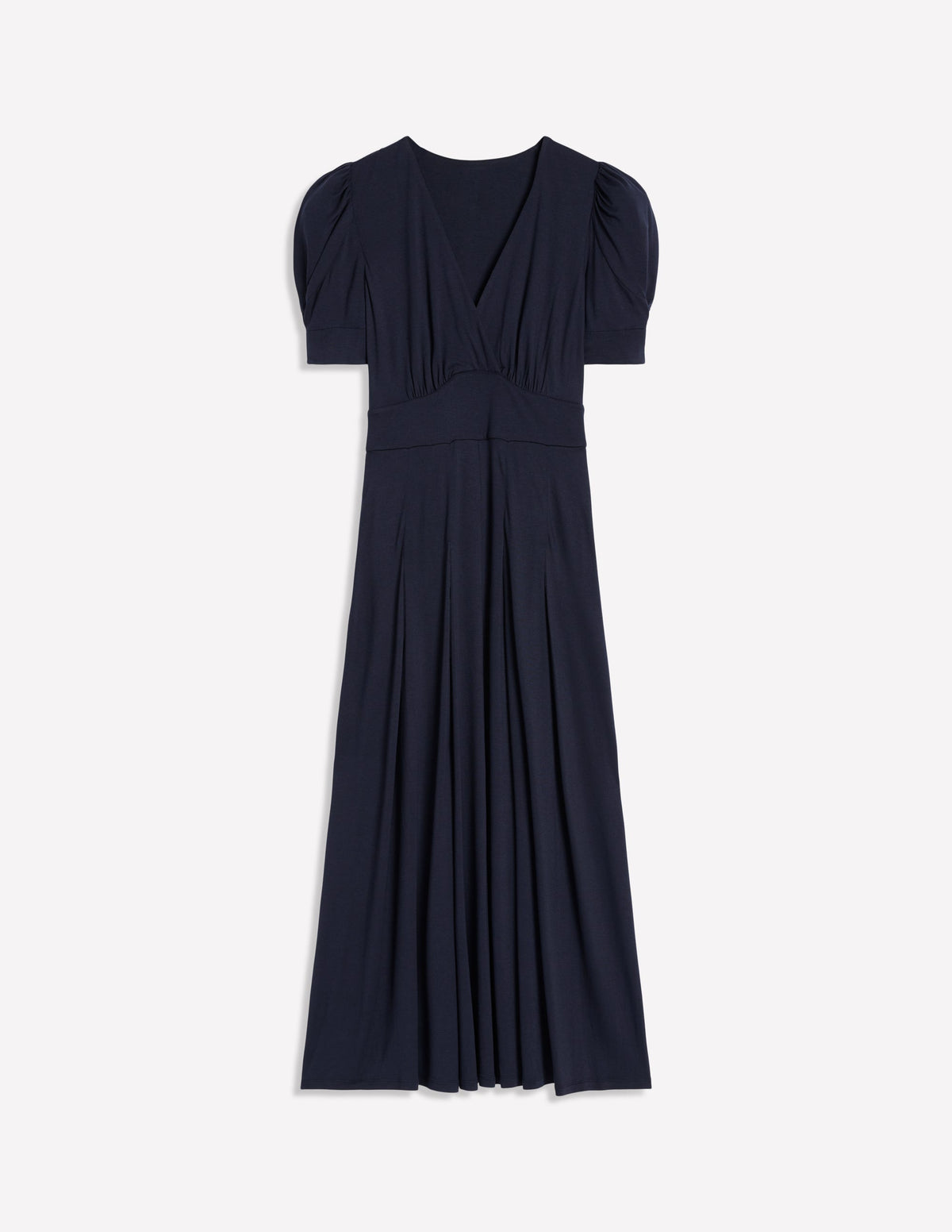 Kristen Plissiertes Jerseykleid-Marineblaue - Image 6