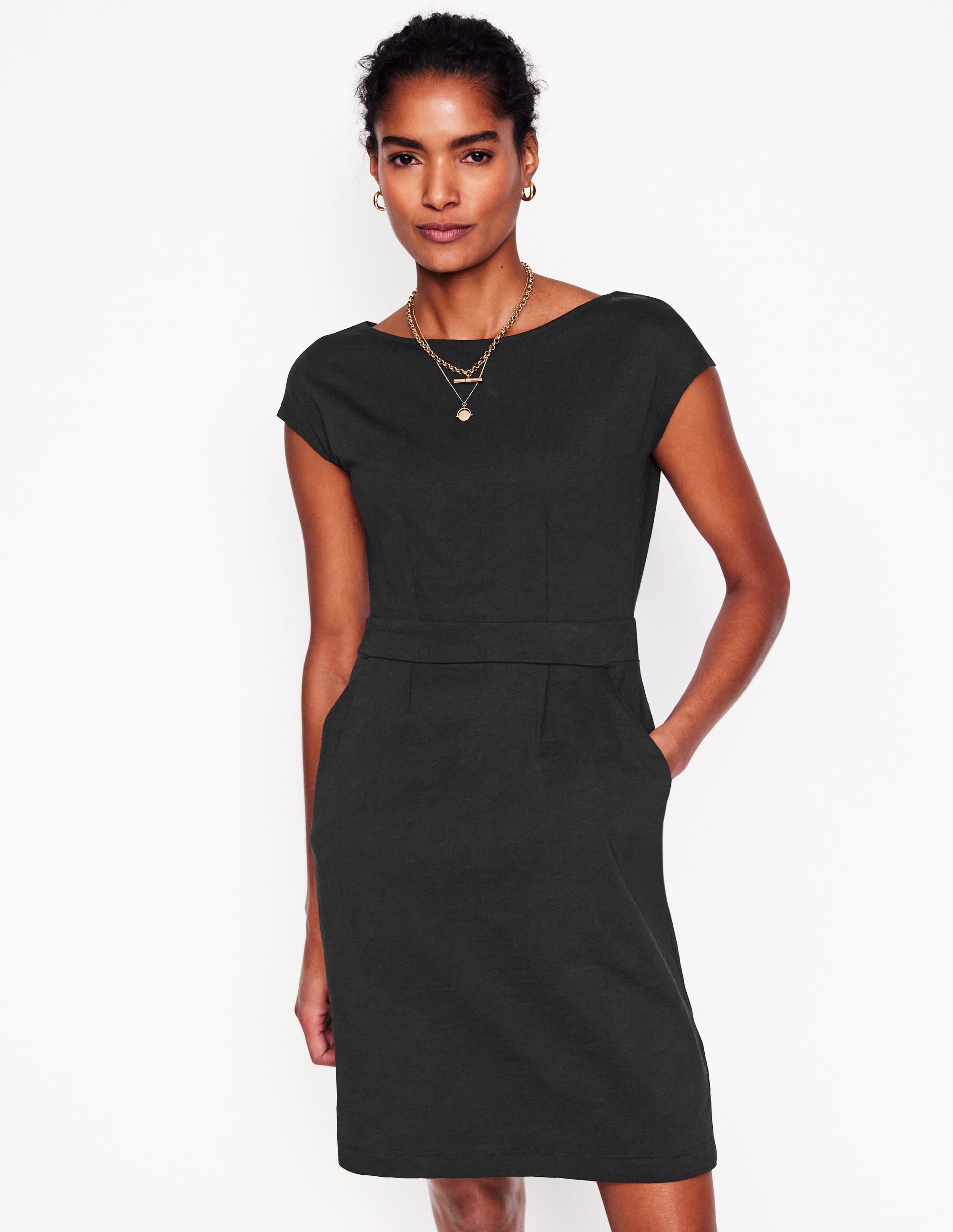 Robe Florrie en jersey-Noir - Image 1