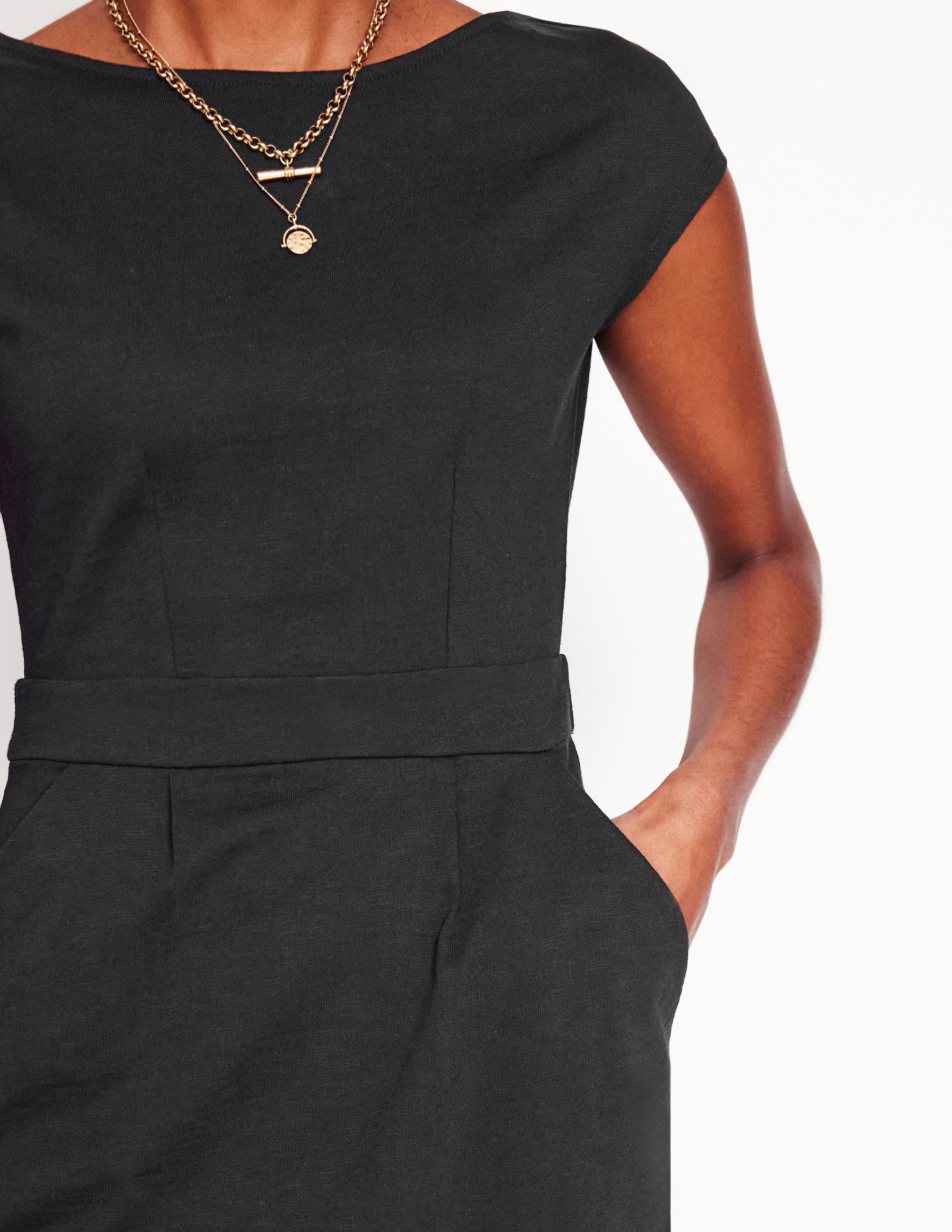 Robe Florrie en jersey-Noir - Image 2