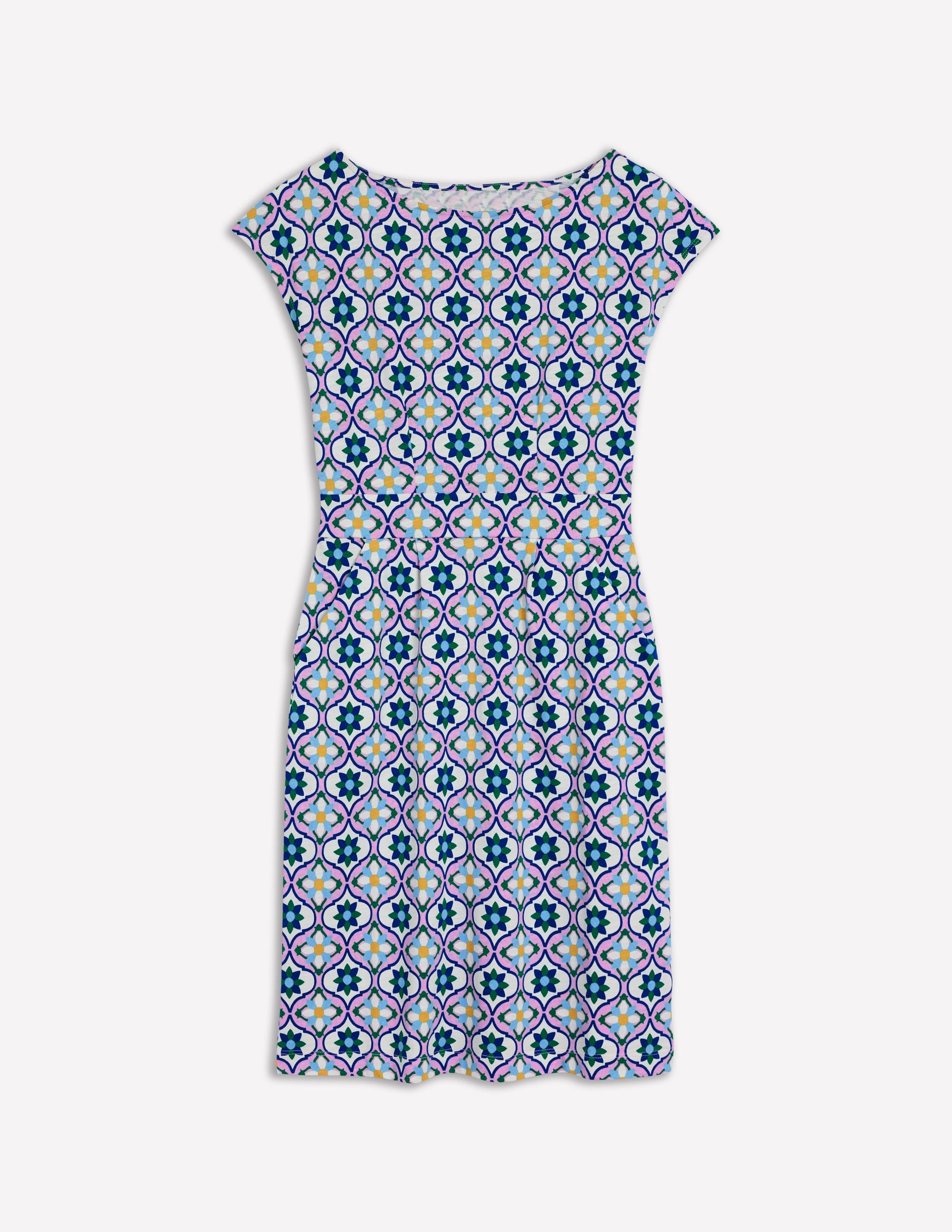 Robe Florrie en jersey-Multi, motif Floweret Tile - Image 5