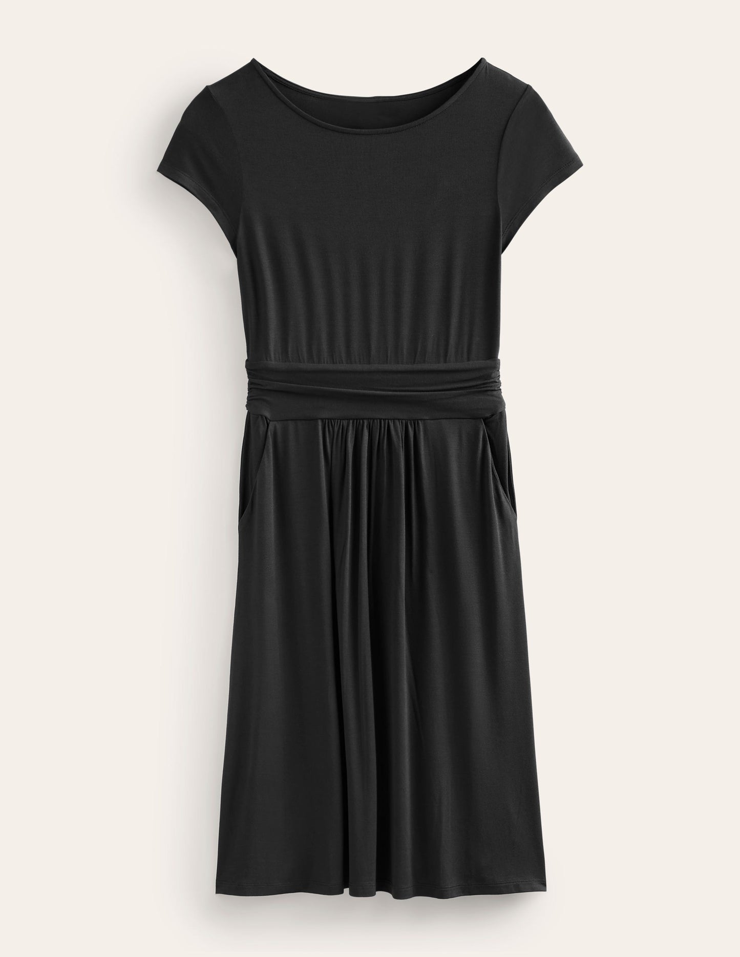 Robe Amelie en jersey-Noir