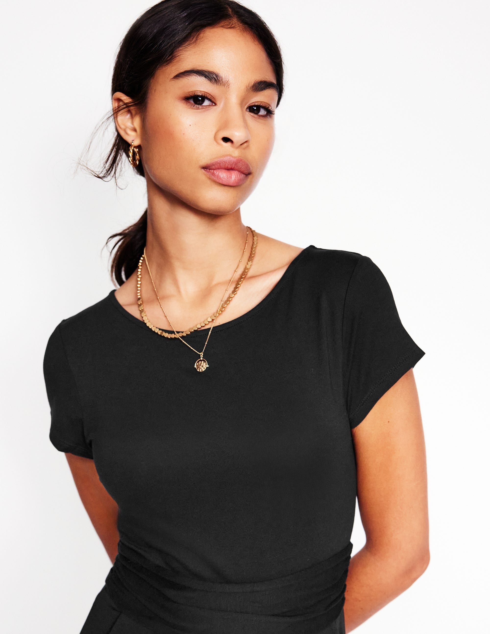 Robe Amelie en jersey-Noir - Image 2
