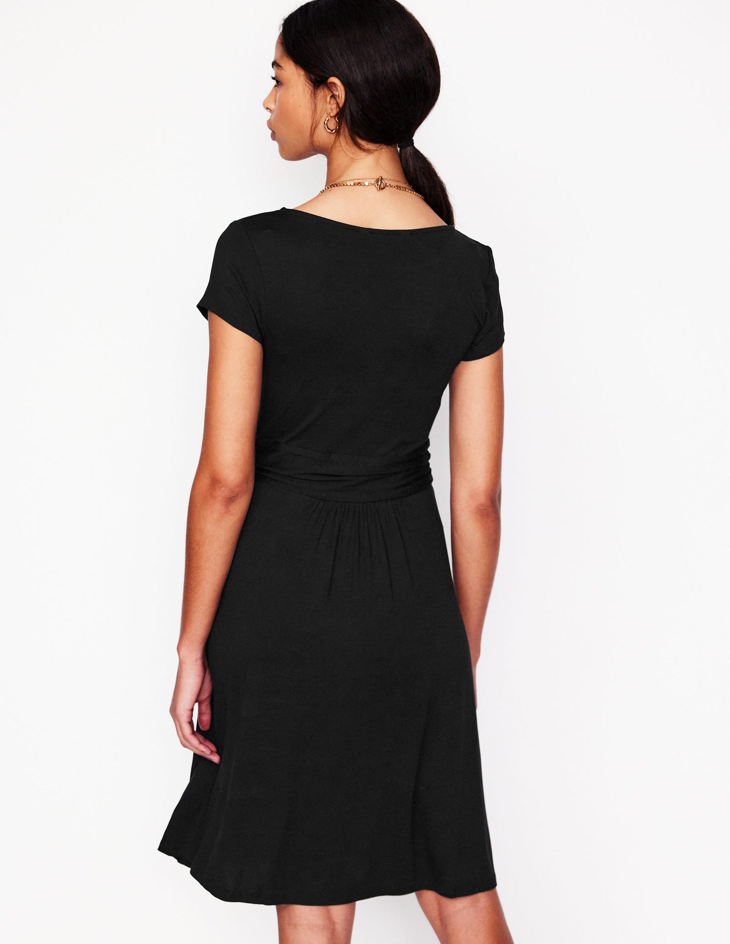 Robe Amelie en jersey-Noir