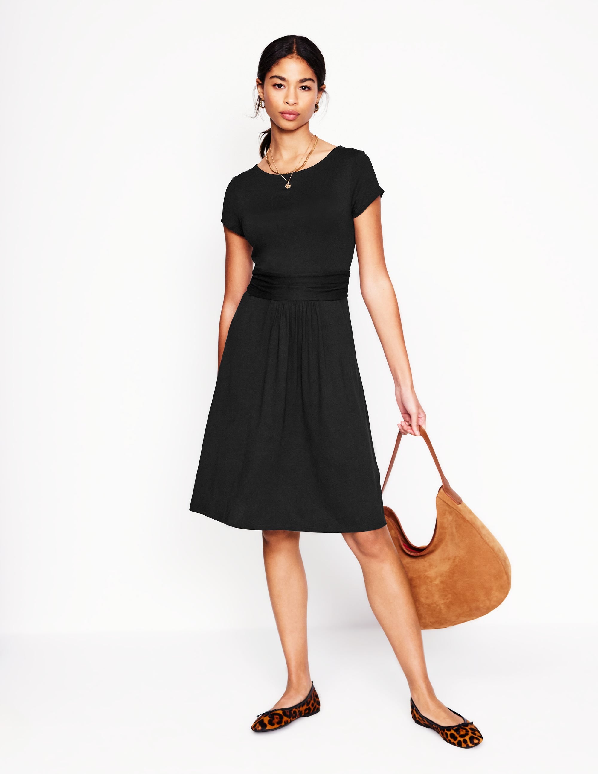 Robe Amelie en jersey-Noir - Image 4