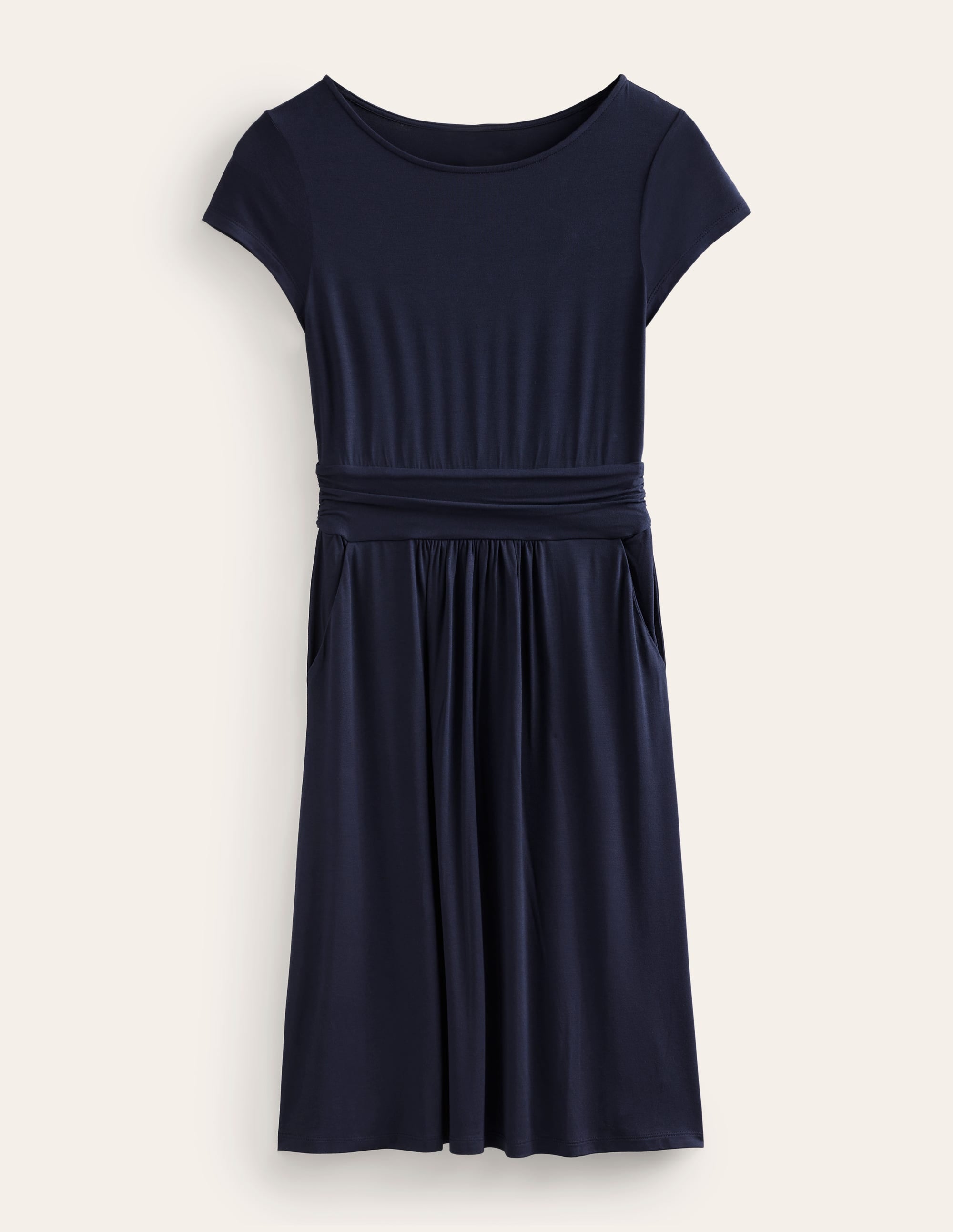 Robe Amelie en jersey-Bleu marine - Image 5