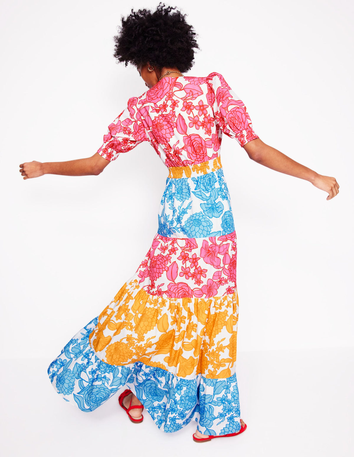 Das Bella Kleid-Bunt, Blütenkaskade - Image 4