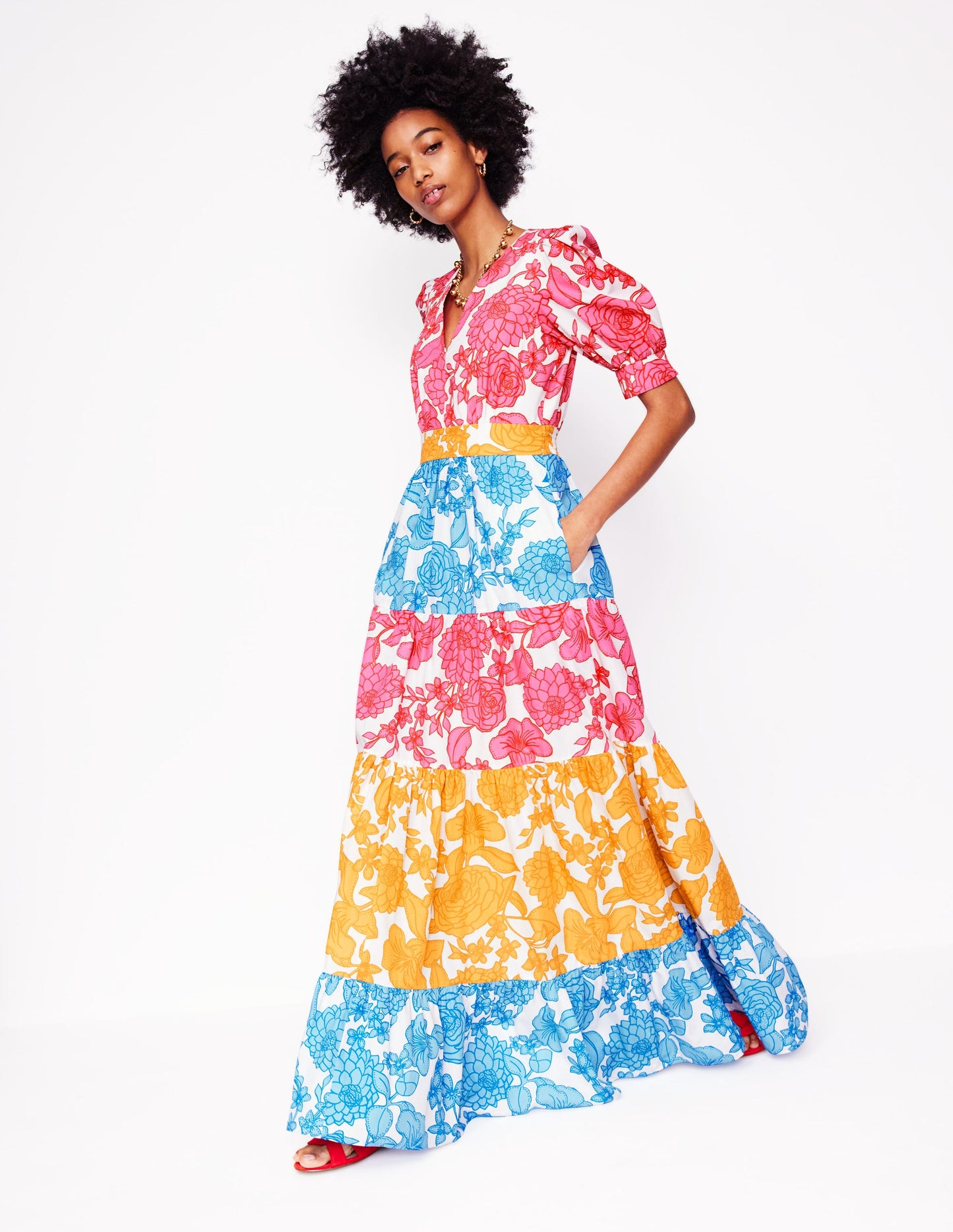 La robe Bella-Multi, motif Blossom Cascade