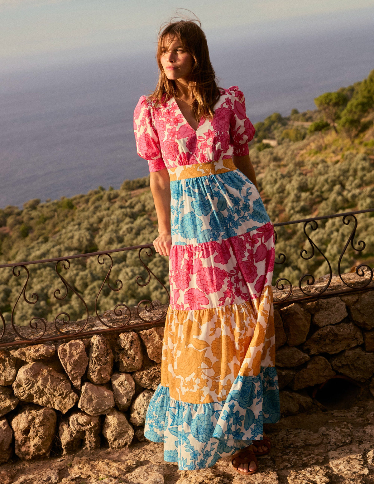 Das Bella Kleid-Bunt, Blütenkaskade - Image 2
