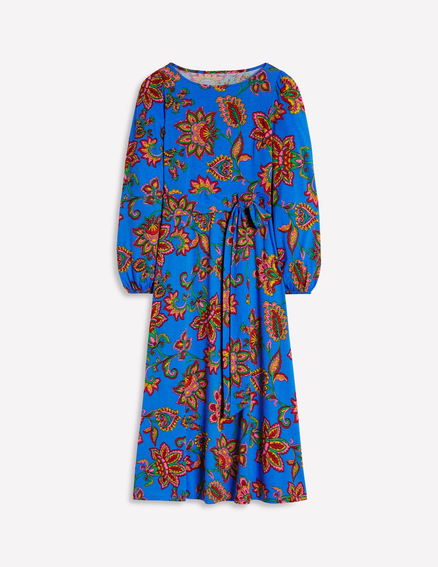 Robe midi Leandra en jersey-Bleu galerie, vigne fantaisie