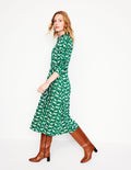 Imogen Jerseykleid mit Kragen-Gras, Janet und Freunde