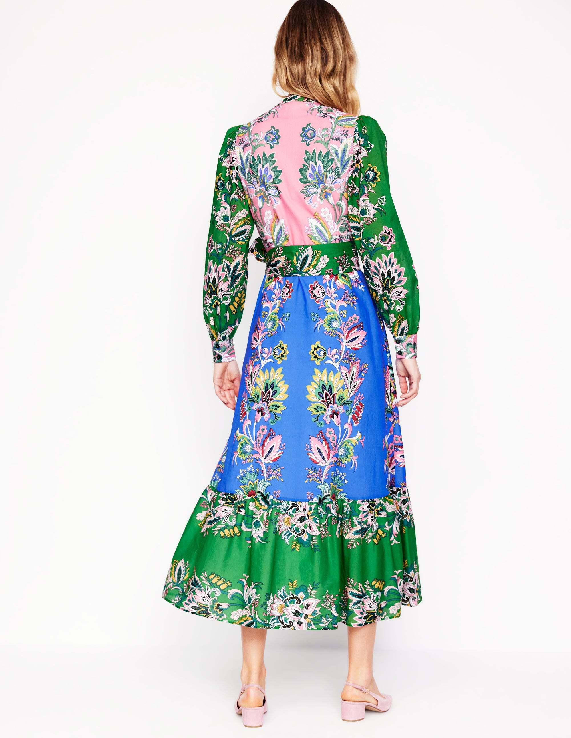 Robe-chemise Mia à volants-Multi, motif Botanica Terrace - Image 4