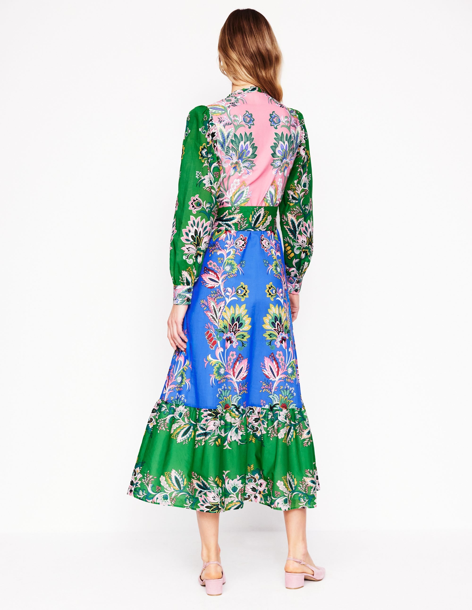 Robe-chemise Mia à volants-Multi, motif Botanica Terrace - Image 8