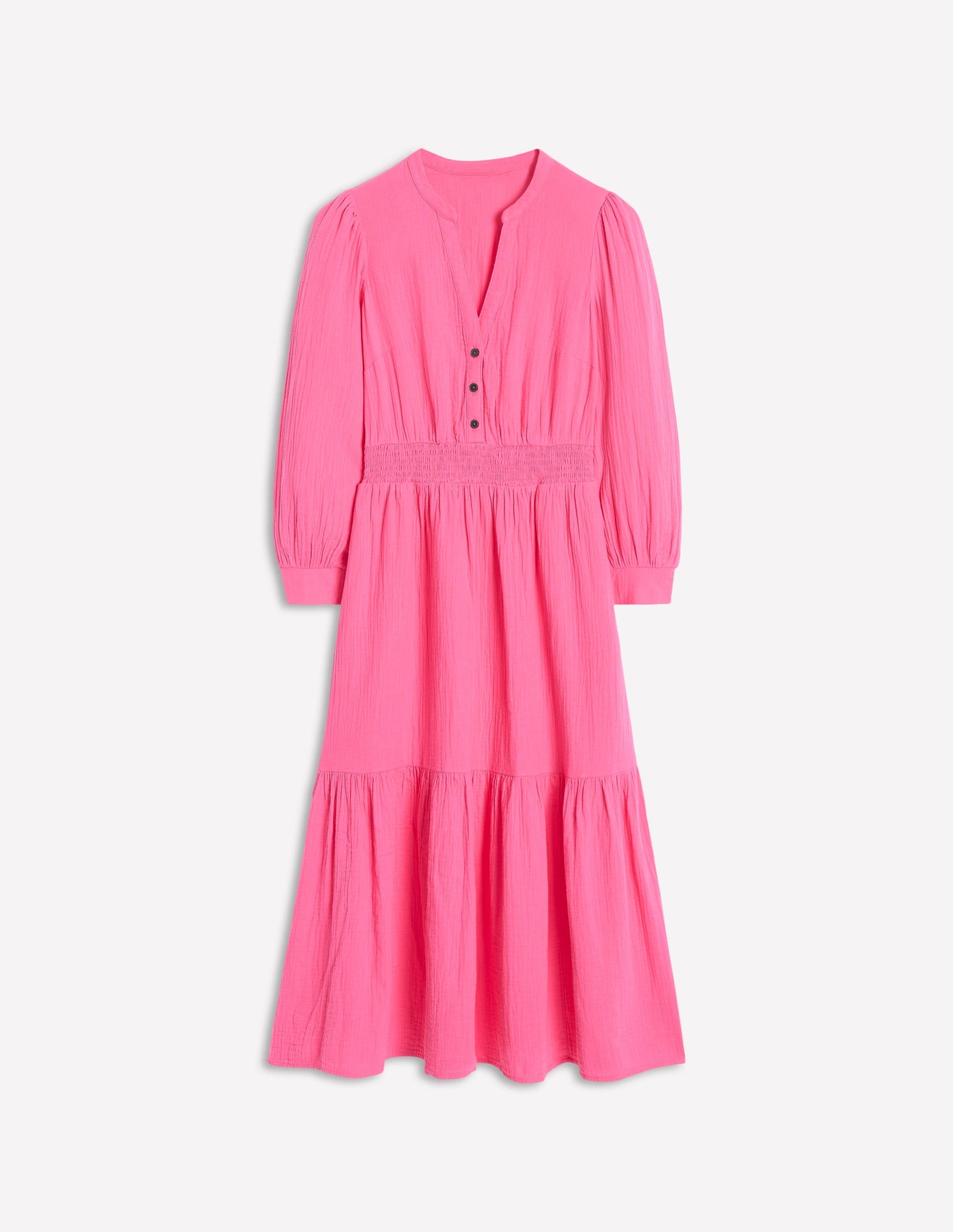 Robe midi Elena double-étoffe-Rose sorbet