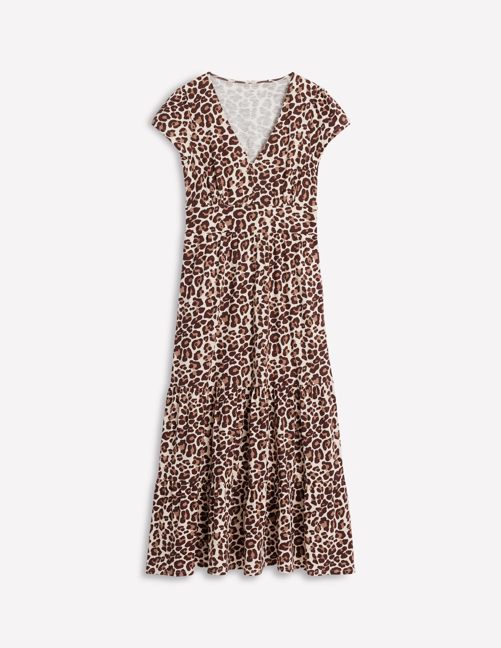Eloise Gestuftes Jerseykleid-Gepard-Pop - Image 5