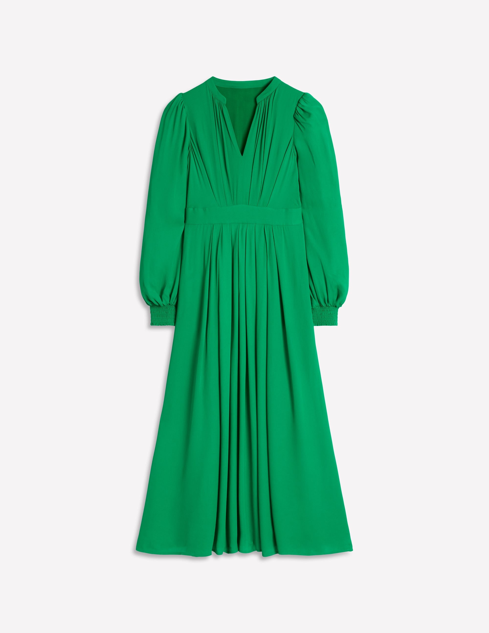 Blousonkleid mit Faltendetail-Grünes Tamburin - Image 5