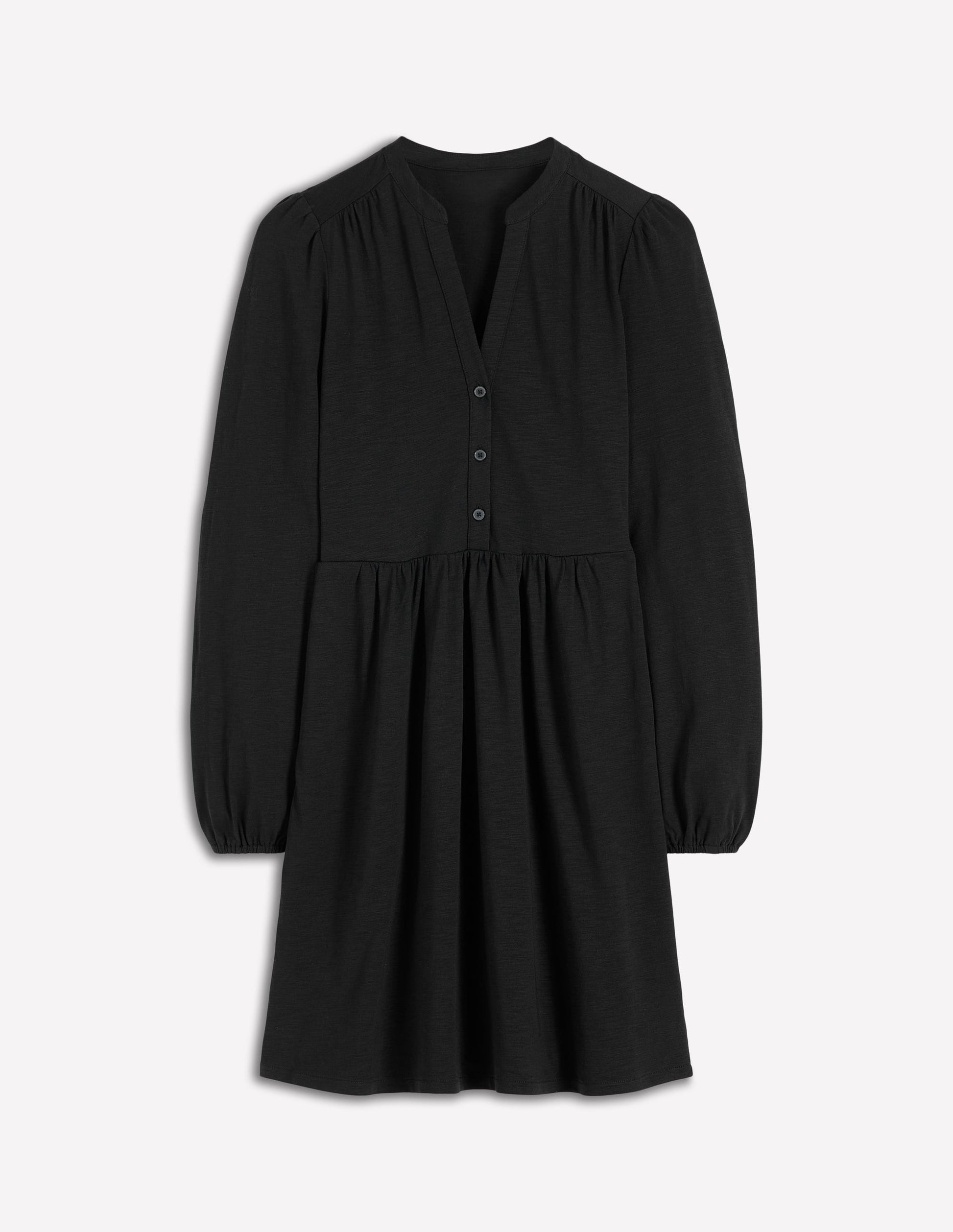 Amy Kurzes Jerseykleid-Schwarz-5