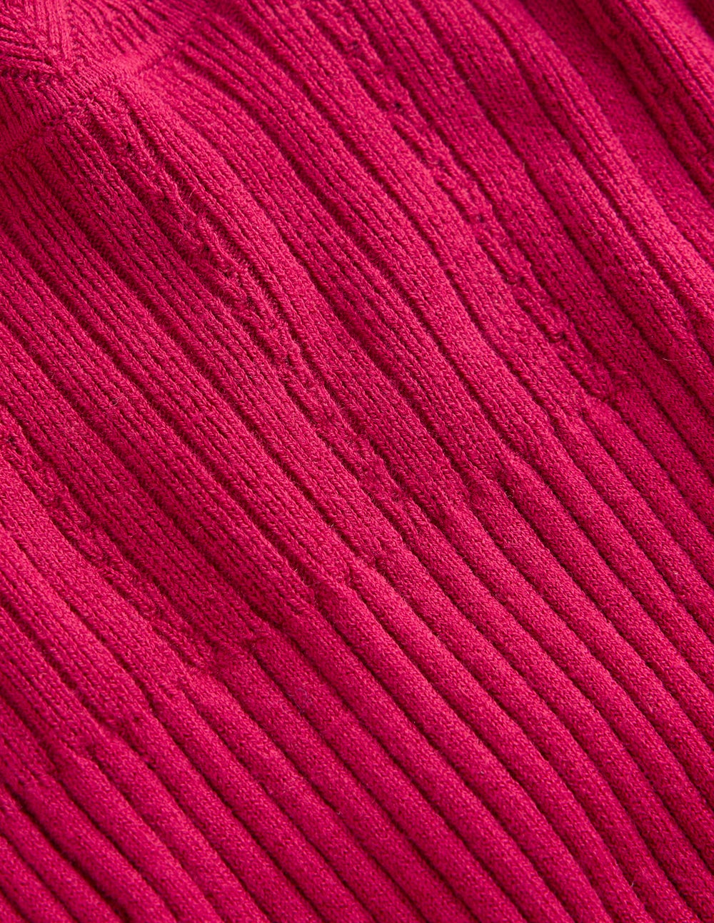 Isobel Strick-Midikleid-Granatapfel