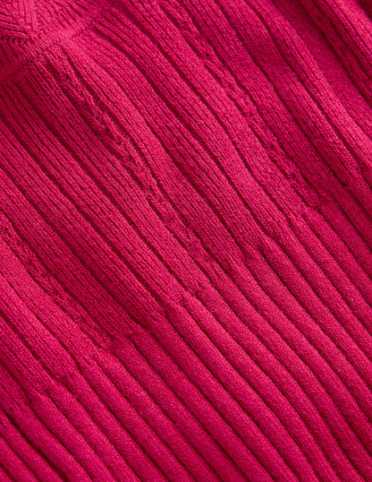 Isobel Strick-Midikleid-Granatapfel-8