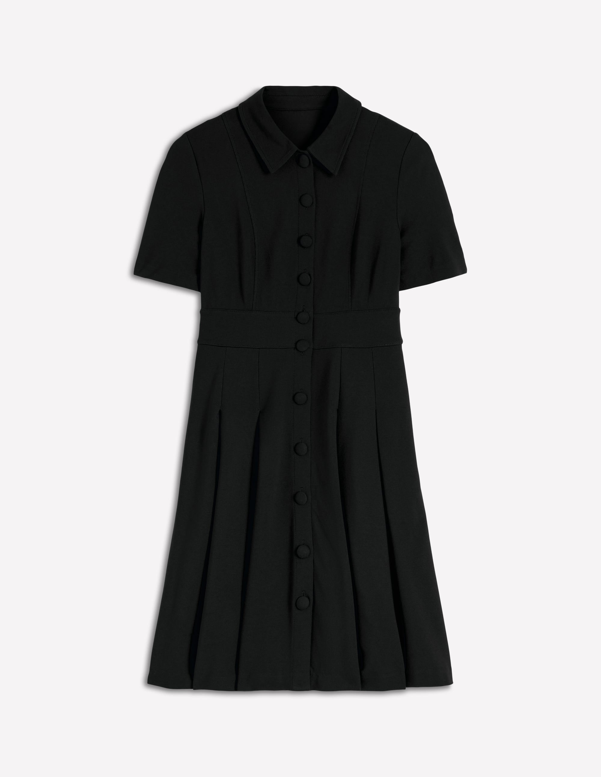 Bridget Kurzes Ponte-Kleid-Schwarz - Image 6