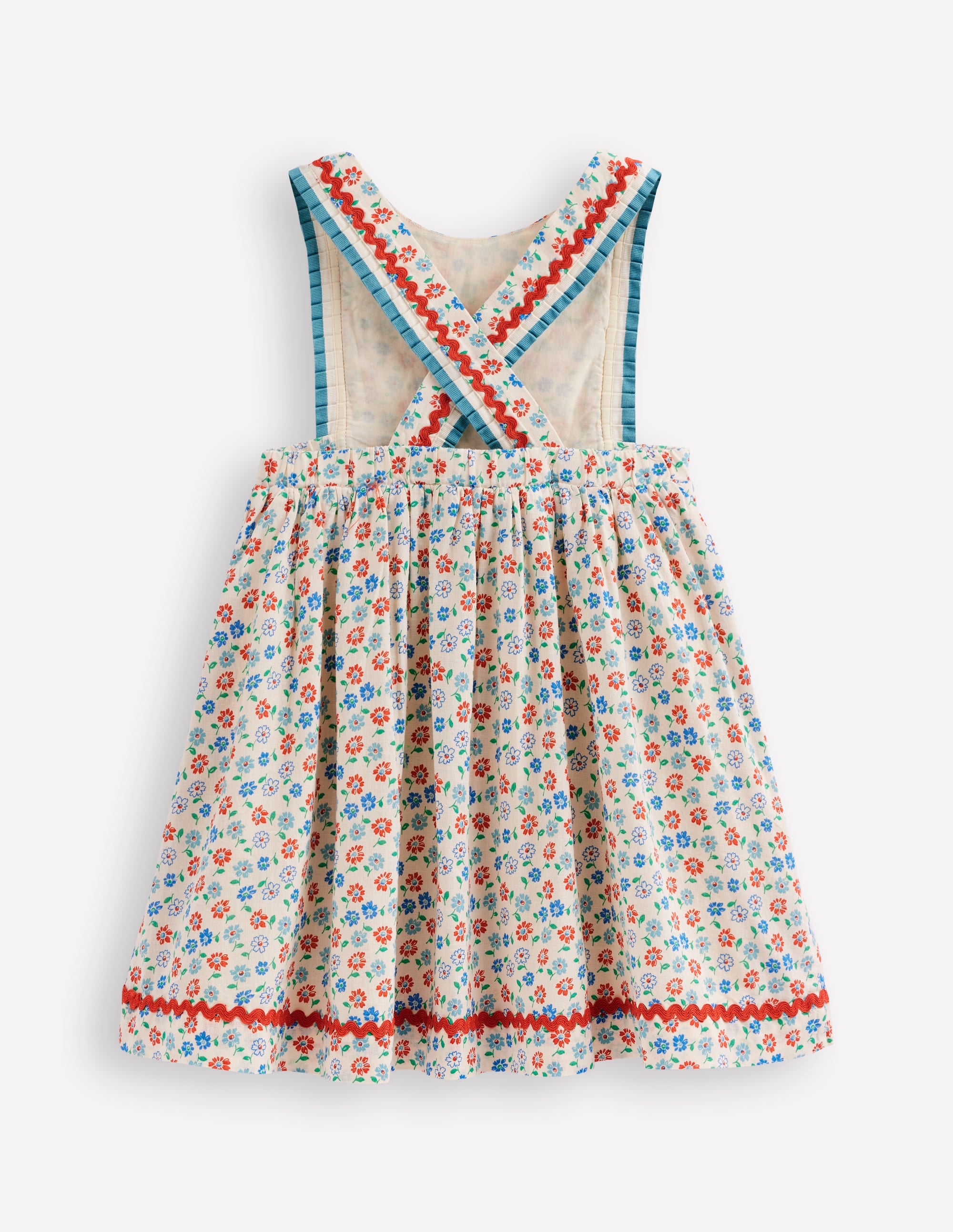 Schürzenkleid-Vanilleweiß Vintage Gänseblümchen - Image 2