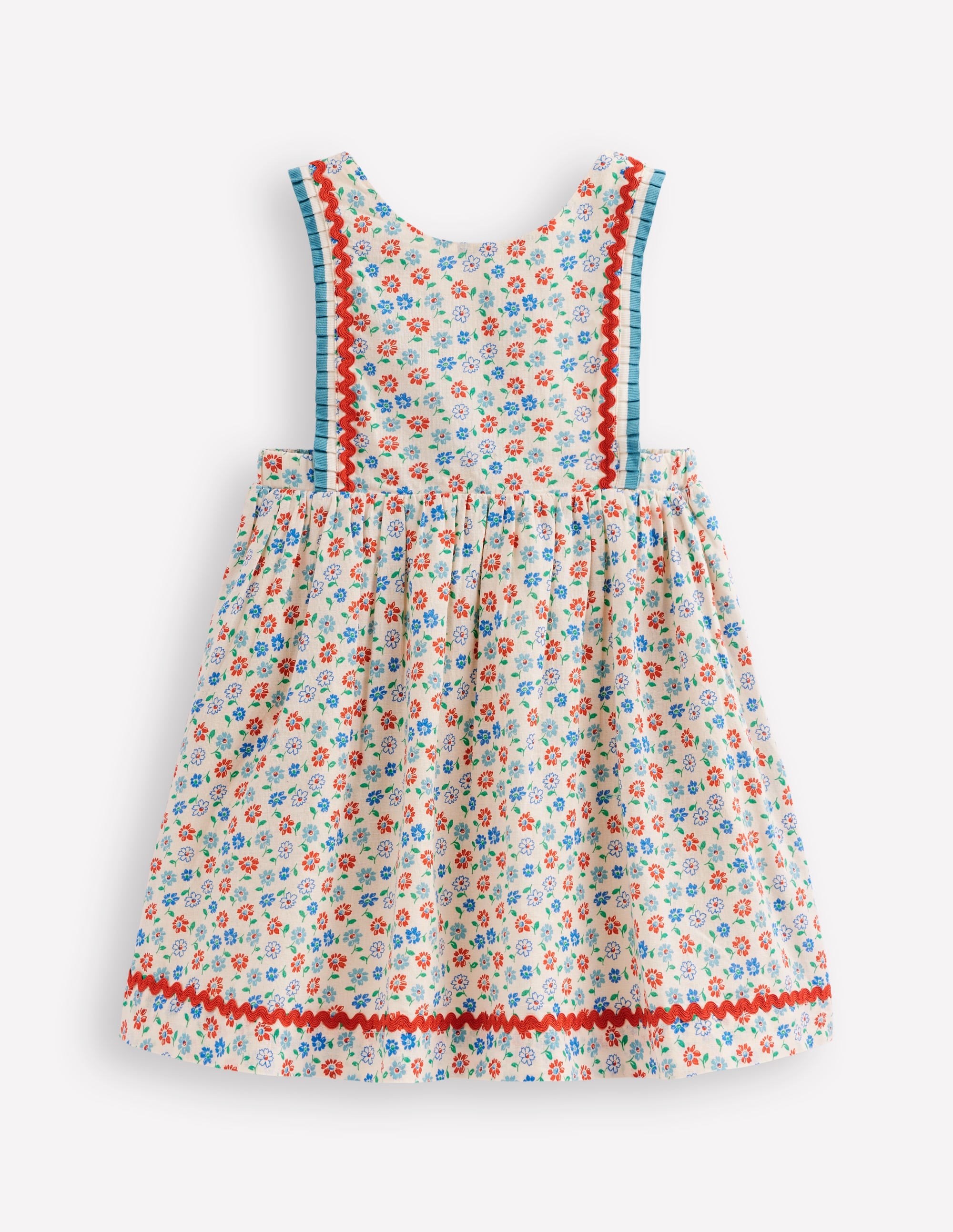 Schürzenkleid-Vanilleweiß Vintage Gänseblümchen - Image 1
