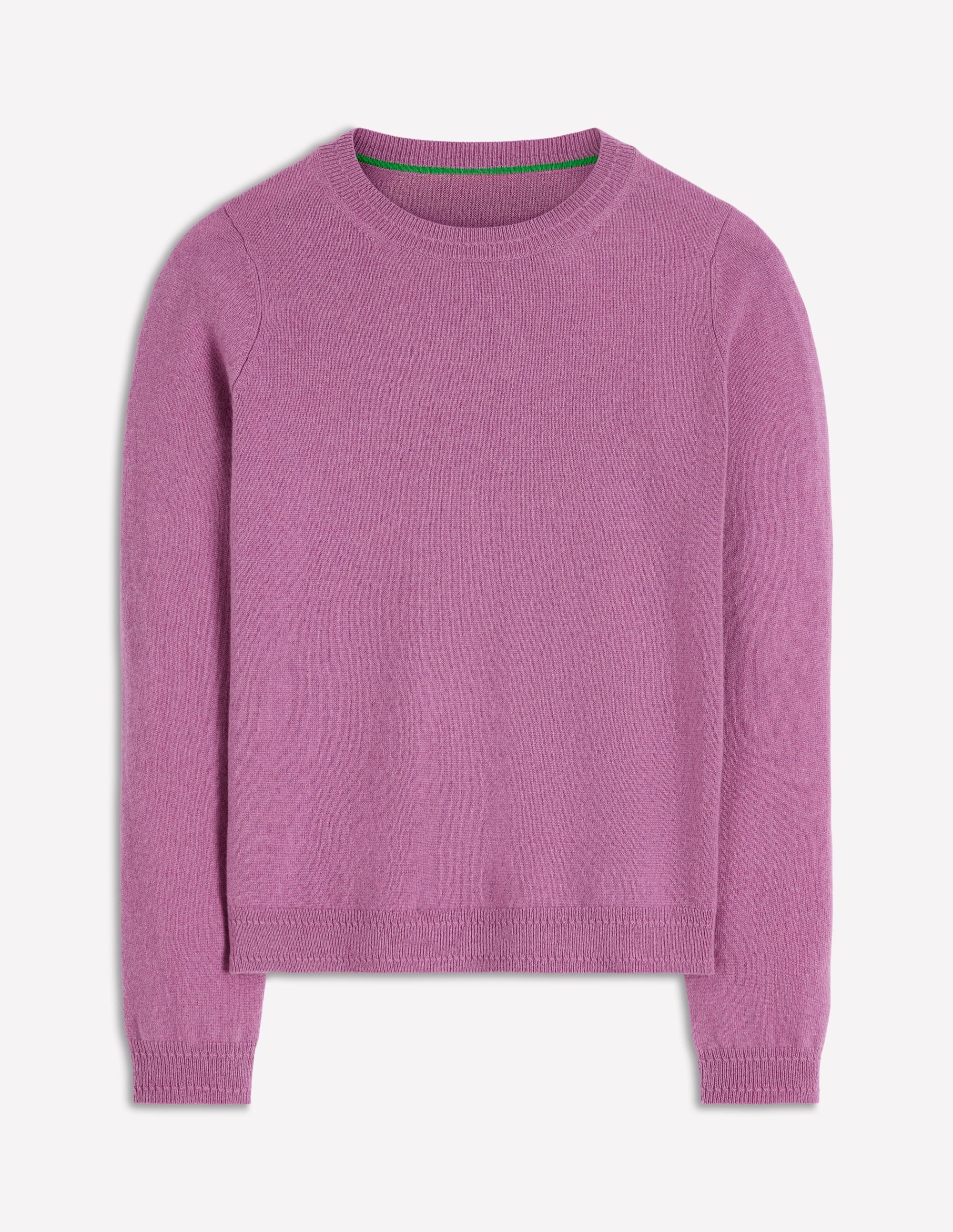 Eva Kaschmirpullover mit Rundhalsausschnitt-Rotklee-Rosa - Image 7