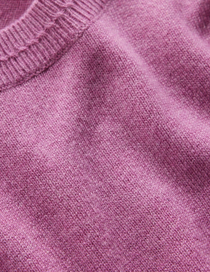 Eva Kaschmirpullover mit Rundhalsausschnitt-Rotklee-Rosa-8