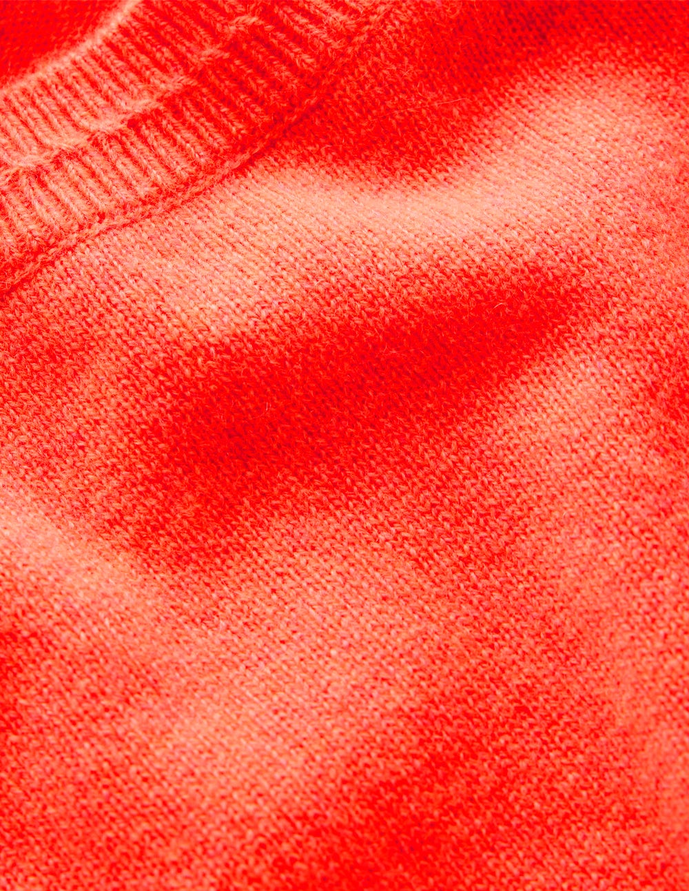 Eva Kaschmirpullover mit Rundhalsausschnitt-Feuerorange Meliert-6