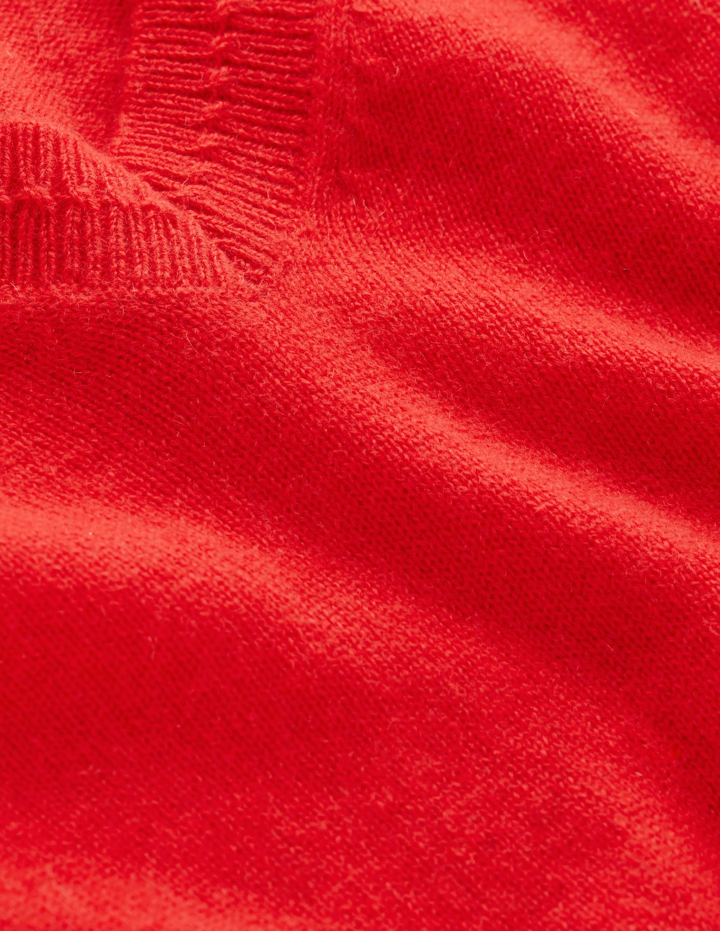 Pull Eva col V en cachemire-Mini Ecru