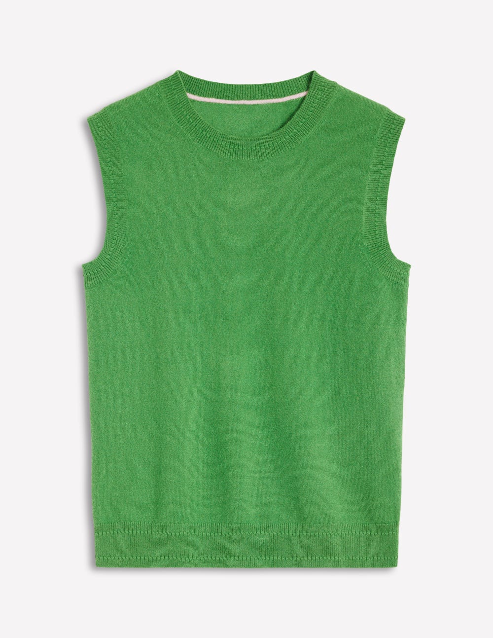 Eva Cashmere Tank-Paradise Green