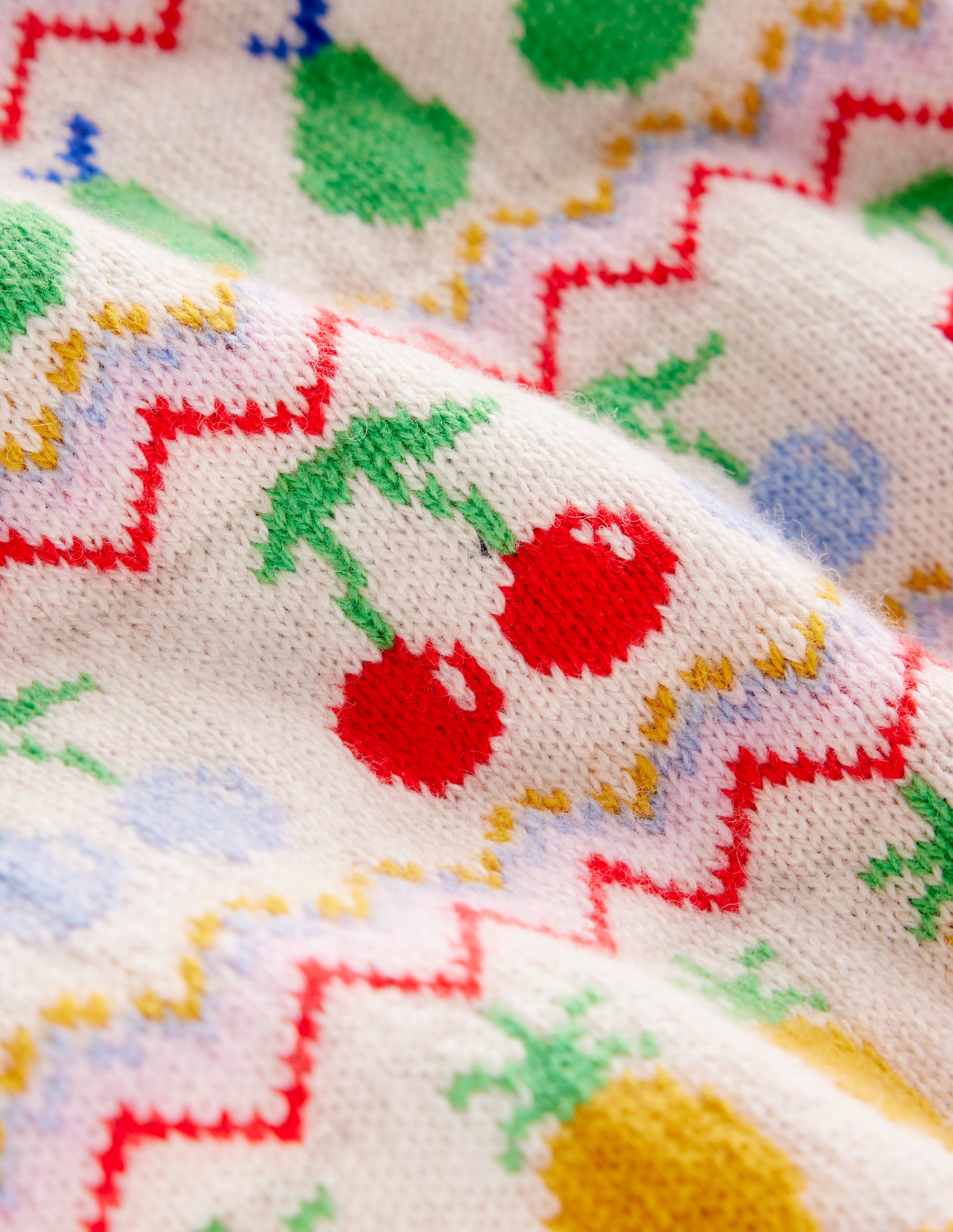 Pull Edie à motif jacquard-Écru chiné, fruit - Image 9