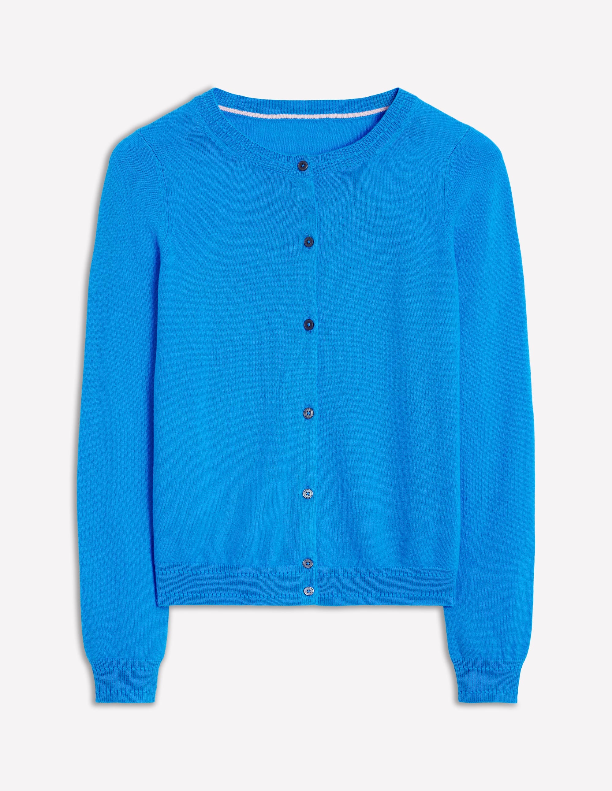 Cardigan Eva en cachemire-Bleu Céruléen - Image 5