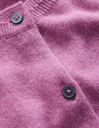 Eva Kaschmir-Strickjacke mit Rundhalsausschnitt-Rotklee-Rosa-7