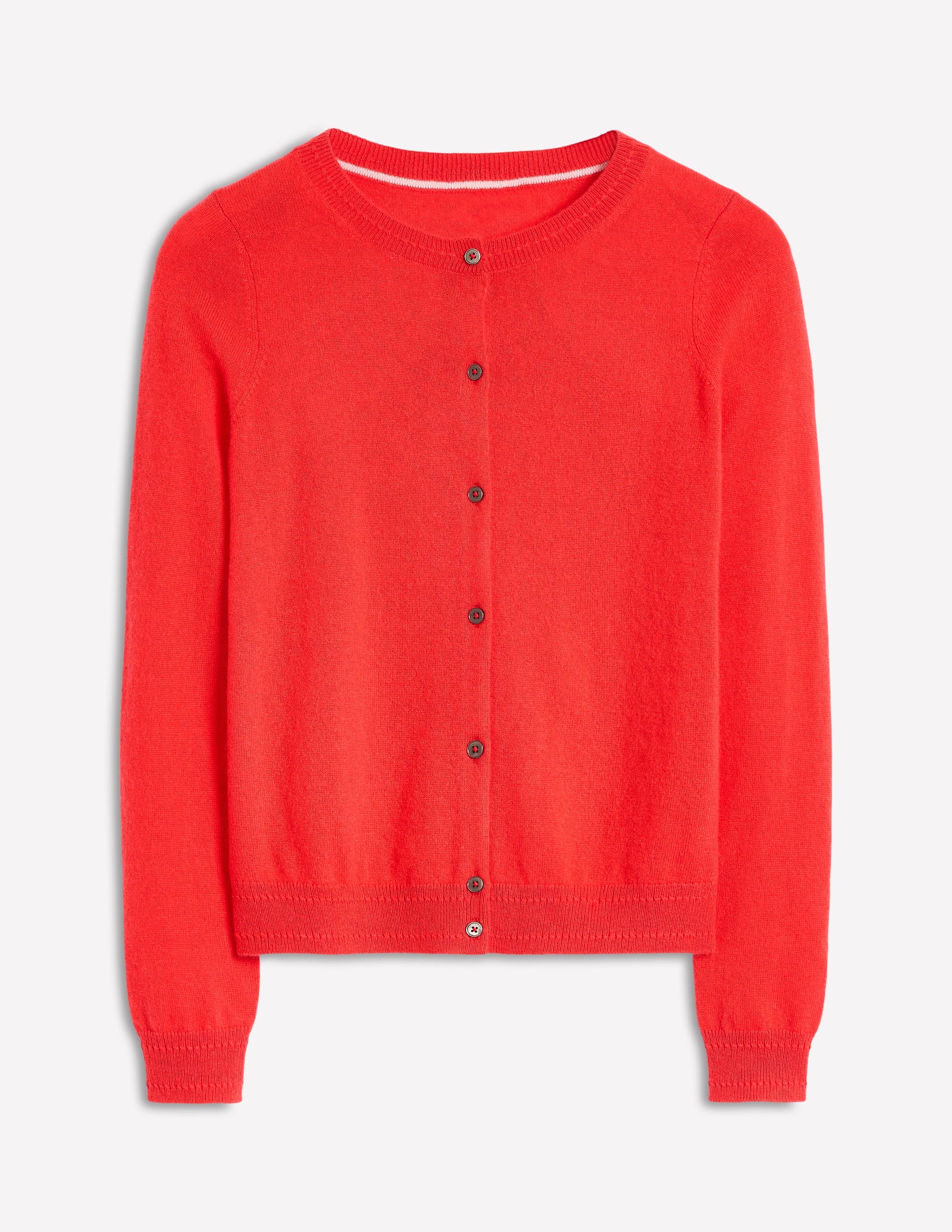 Cardigan Eva en cachemire-Rouge tarte aux fraises - Image 5