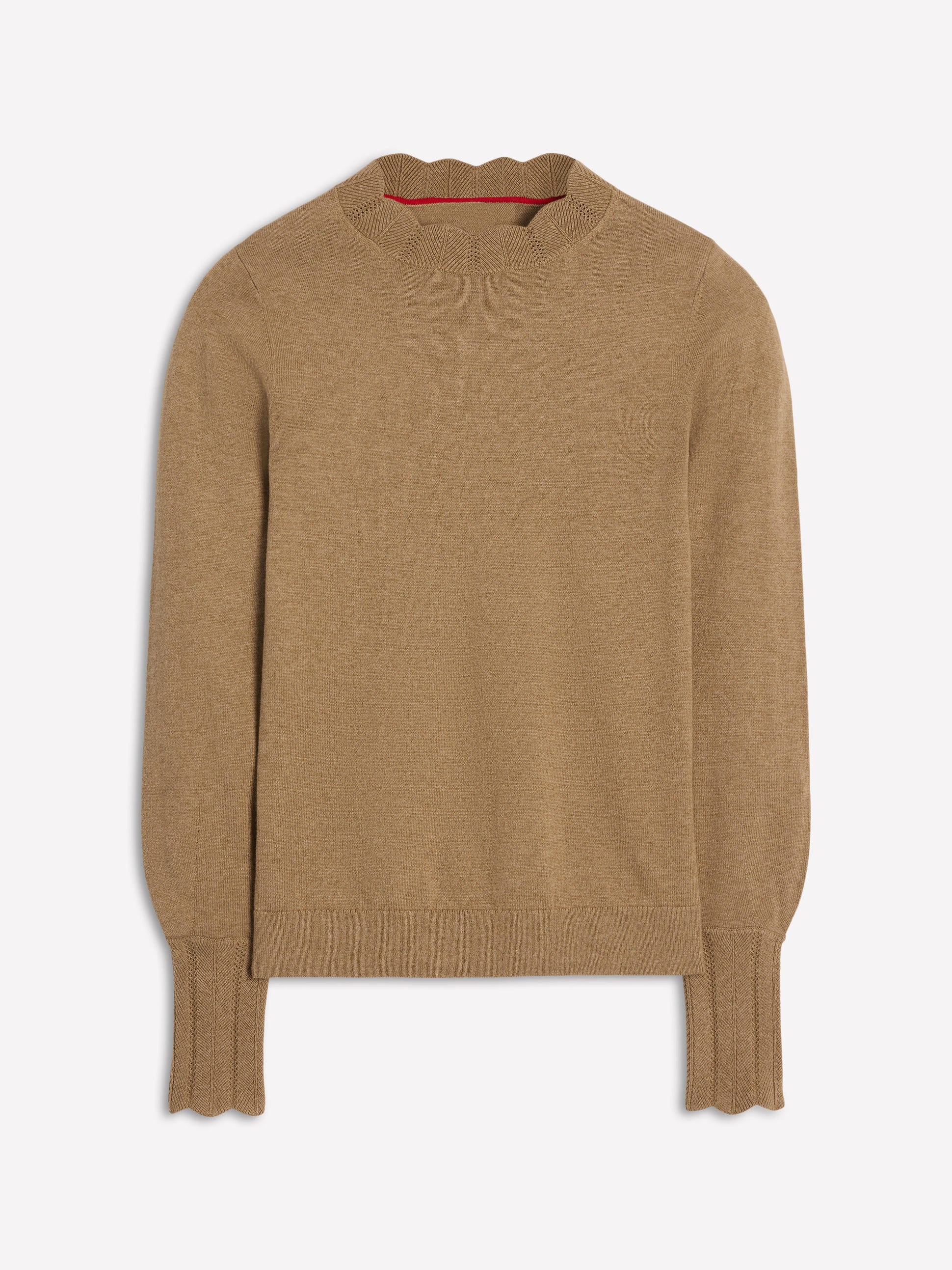 Pull Imi à détails festonnés-Feuille d'automne - Image 5