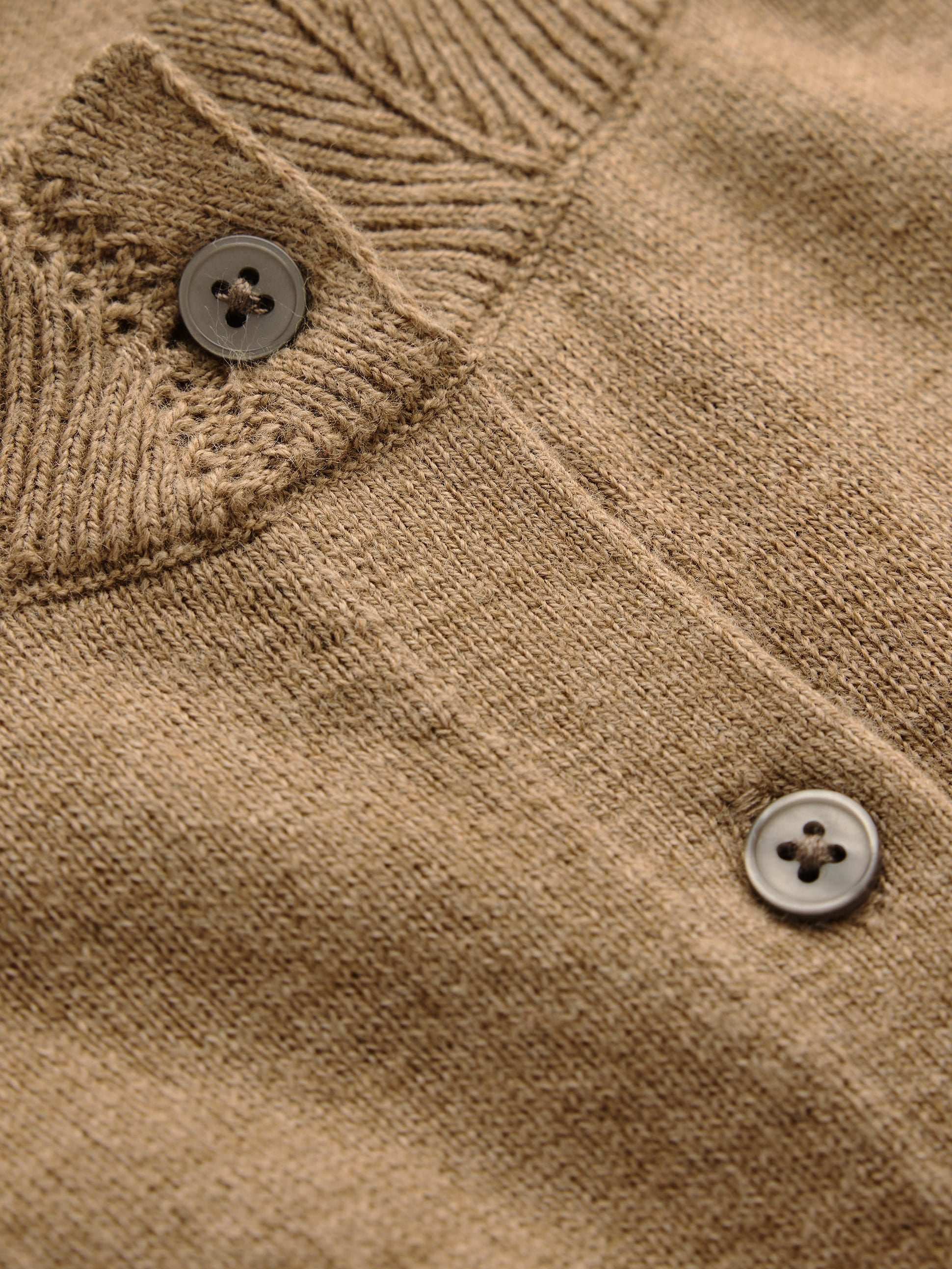 Gilet Imi festonné-Marron feuille d'automne - Image 6