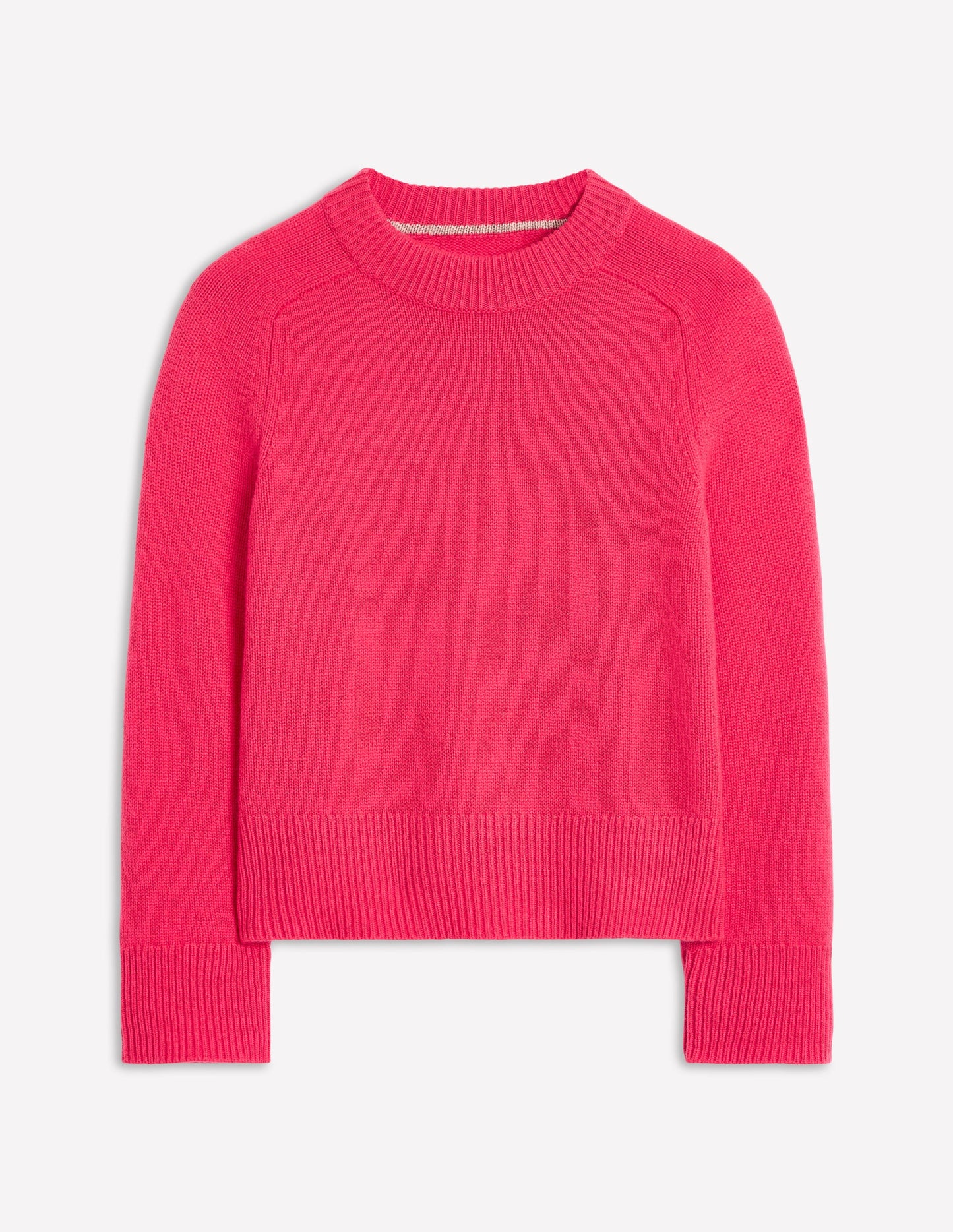 Wide Sleeve Cashmere Jumper-Camelia Pink