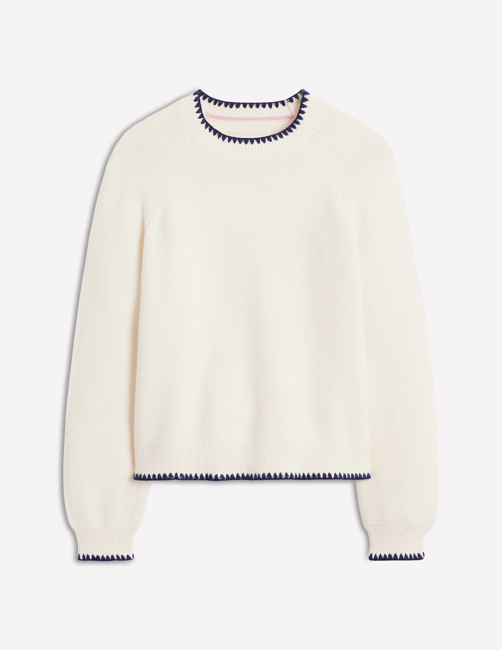 Lena Pullover mit Ziernaht-Warmes Naturweiß - Image 5