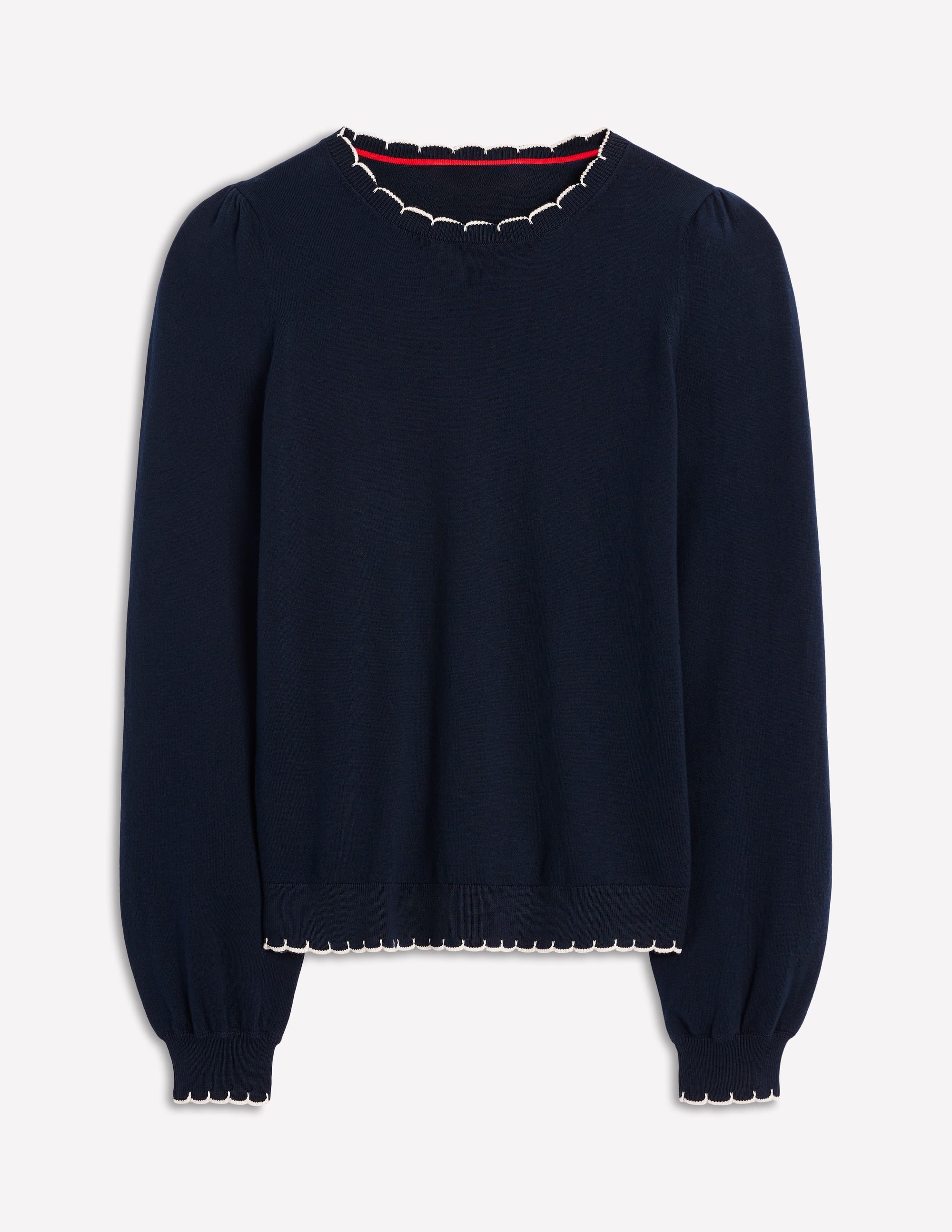 Pru Pullover mit Muschelsaum-Marineblaue - Image 5
