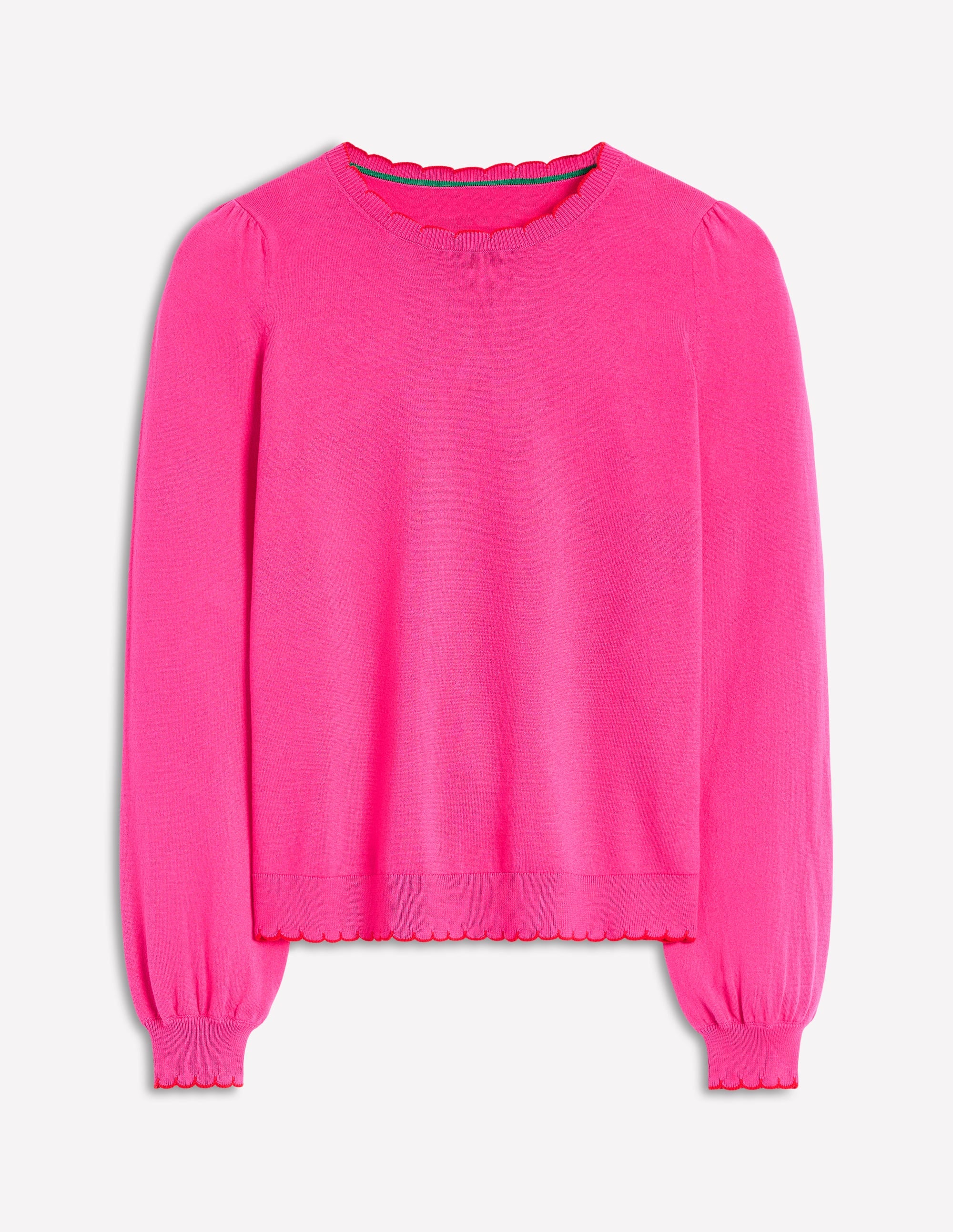 Pru Pullover mit Muschelsaum-Rosarot - Image 5