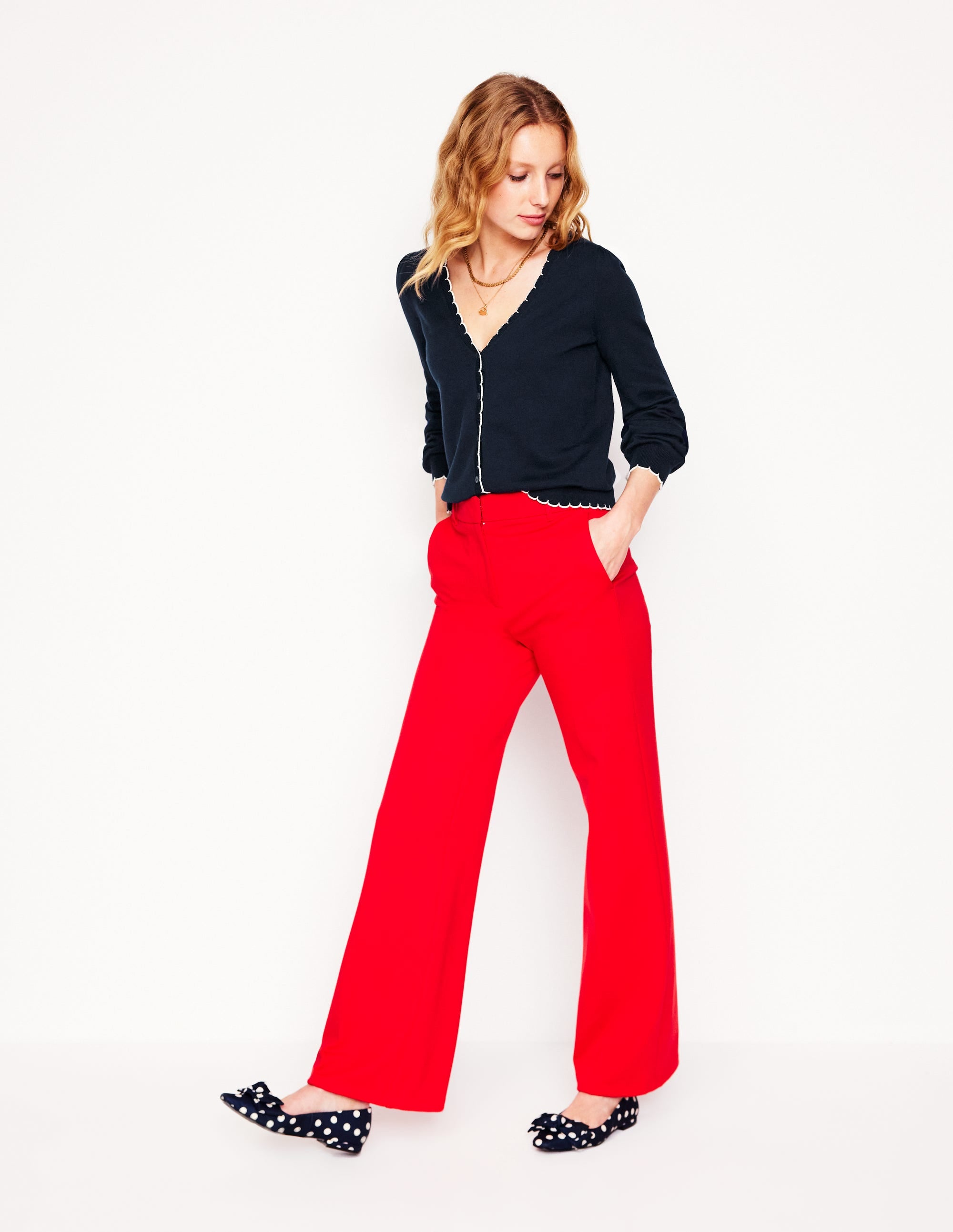 Gilet festonné Pru-Bleu Marine - Image 4